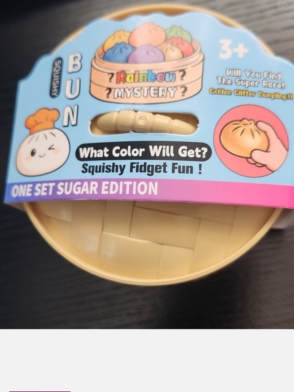 Sugar Edition Squishy Fidget Bun - Beige